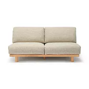 【MUJI 無印良品】木製簡約沙發/2人座/米色
