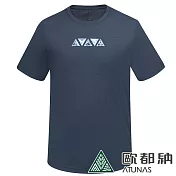 【ATUNAS 歐都納】男款吸濕排汗短袖T恤A8TS2412M/防曬透氣快乾/大尺碼* M 深藍