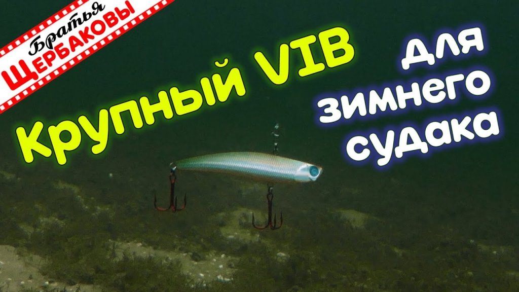 Крупные РАТТЛИНЫ (VIB). Важен ли РАЗМЕР ВИБА для зимнего СУДАКА? Подводные съемки на 5.5 метрах!
