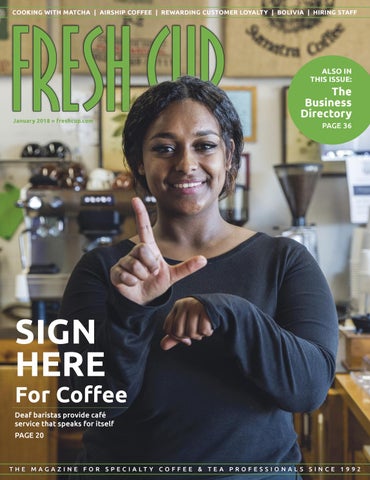 "Fresh Cup Magazine | January 2018" publication cover image