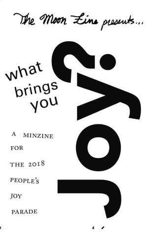 "The Moon Zine (May 5, 2018) - What Brings You Joy?" publication cover image
