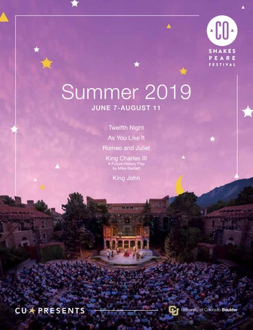 "Colorado Shakespeare Festival 2019" publication cover image