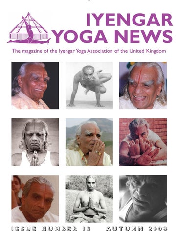 "Iyengar Yoga News - issue 13 - Autumn 2008" publication cover image