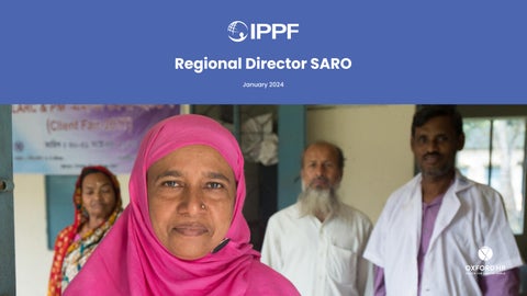 "IPPF – Regional Director SARO" publication cover image