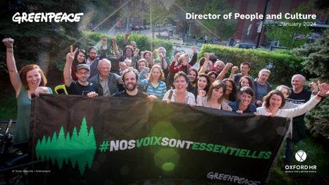 "Greenpeace Canada - Director of People and Culture" publication cover image