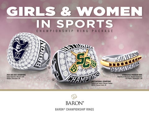 Cover of "2024 Girls and Women In Sports Championship Ring Package | BaronⓇ Championship Rings"