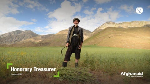 "Afghanaid – Honorary Treasurer" publication cover image