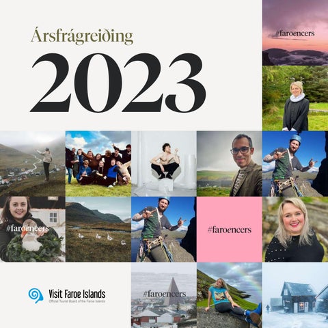 "Visit Faroe Islands Ársfrágreiðing 2023" publication cover image