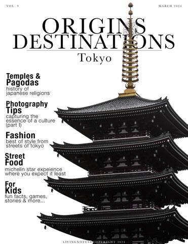 "Origins & Destinations | Travel to Tokyo" publication cover image
