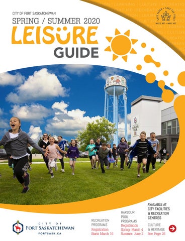 "2020 Fort Saskatchewan Spring / Summer Leisure Guide" publication cover image