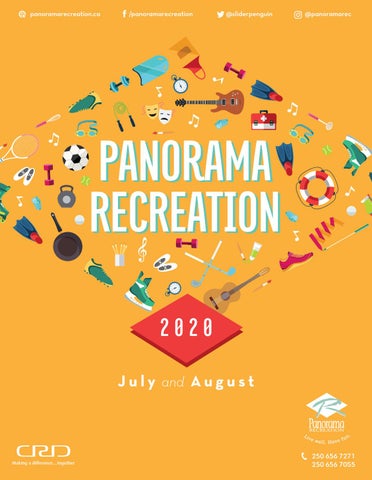 "Panorama Recreation Summer 2020 Brochure" publication cover image