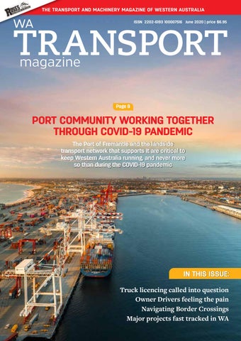 "JUNE 2020 EDITION - WA TRANSPORT MAGAZINE" publication cover image
