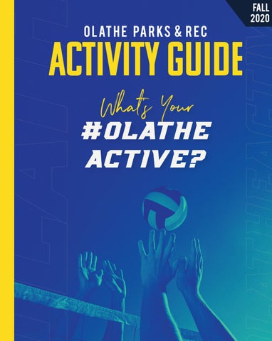 "Olathe Parks & Rec Activity Guide - Fall 2020" publication cover image