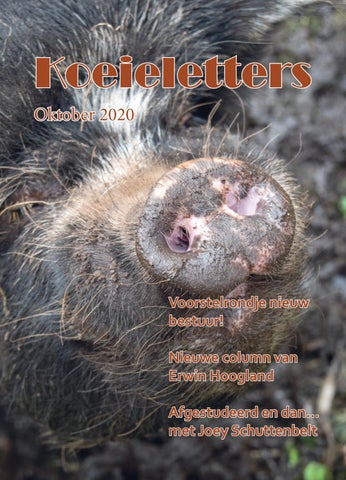 Cover of "Koeieletters oktober 2020"