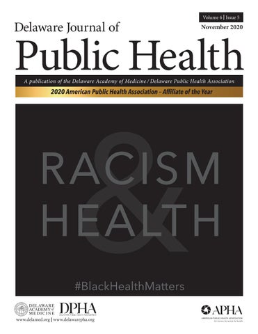 Cover of "Delaware Journal of Public Health - Racism and Health"