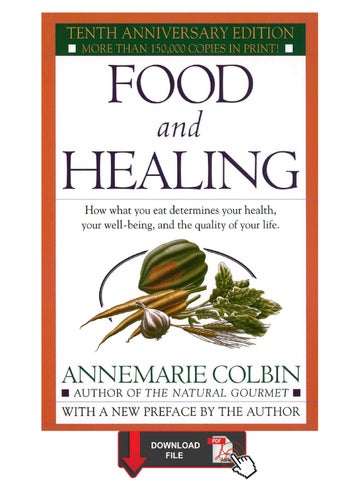 "Food And Healing PDF-eBook | AnneMarie Colbin" publication cover image
