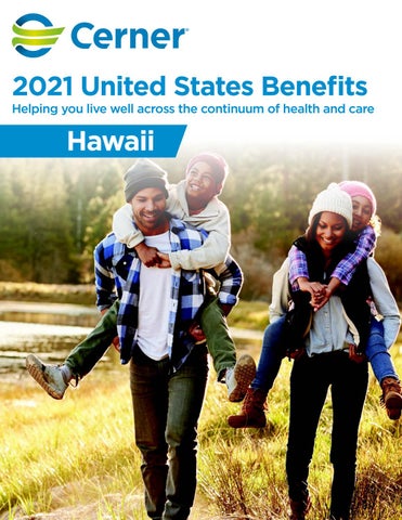 Cover of "2021 United States Cerner Benefits Hawaii Brochure"