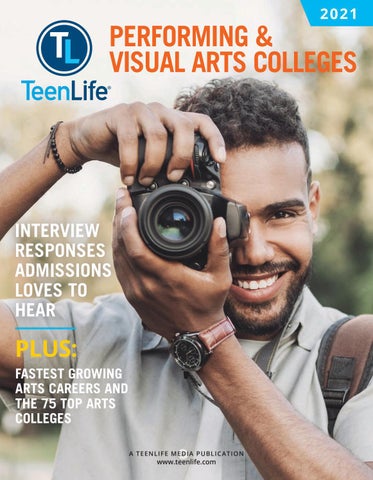 Cover of "TeenLife Guide to Performing and Visual Arts Colleges - 2021"