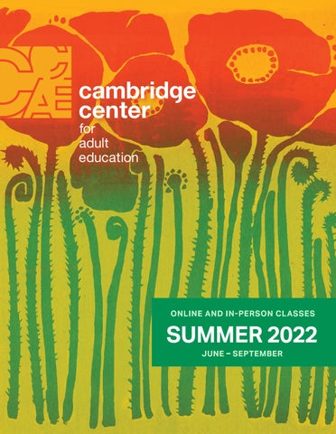Cover of "CCAE Summer 2022 Catalog"