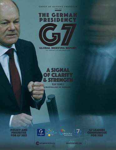 Cover of "G7 Germany Presidency Global Briefing Report Review 2022."