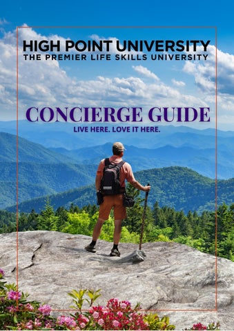 Cover of "Concierge Recommendations | High Point University "