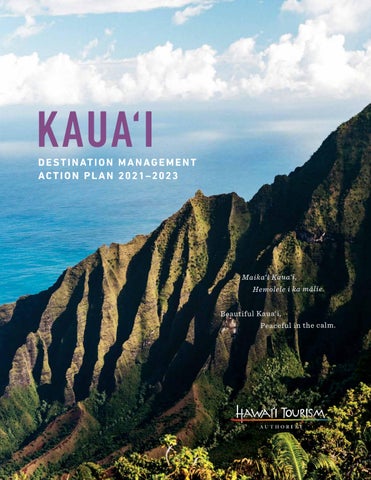Cover of "Kauaʻi Destination Management Action Plan 2021-2023"