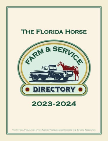 Cover of "The Florida Horse - 2023-2024 Farm & Service Directory"