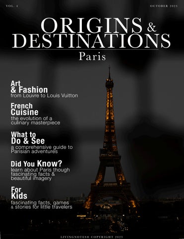 "Origins & Destinations | Travel to Paris" publication cover image