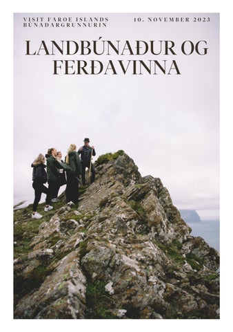 "Landbúnaður og ferðavinna" publication cover image
