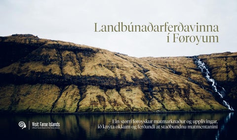 "Landbúnaðarferðavinna í Føroyum (stytt útgáva)" publication cover image