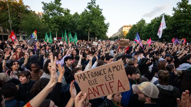 Manifestación en Francia contra la extrema derecha