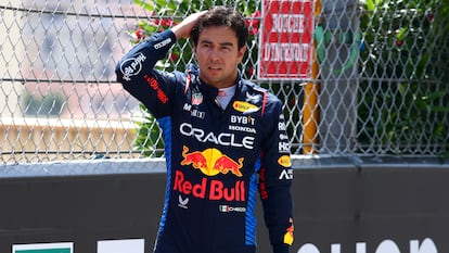 Checo Pérez en el Gran Premio de Mónaco