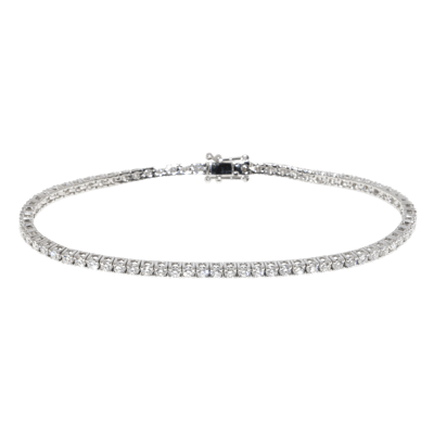 Penelope Ashford Tennis Bracelet 14K White Gold 73 Diamonds