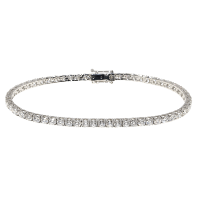 Penelope Ashford Tennis Bracelet 14K White Gold 57 Diamonds