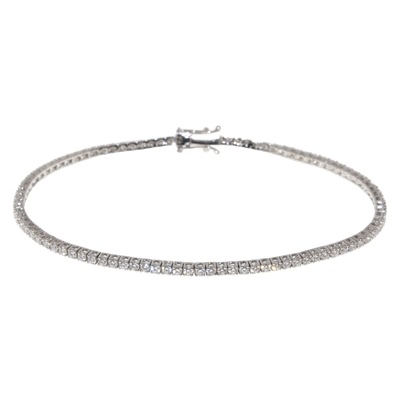 Penelope Ashford Tennis Bracelet 14K White Gold 93 Diamonds