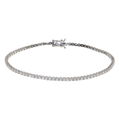 Penelope Ashford Tennis Bracelet 14K White Gold 82 Diamonds