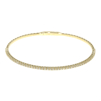 Penelope Ashford Tennis Bracelet 14K Yellow Gold 51 Diamonds