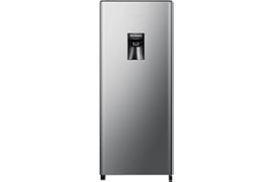 Hisense 233 Liter Refrigerator, Single Door Compact Silver, With Water Dispenser, Model RR233N4WSU -1 Years Full & 5 Years Co