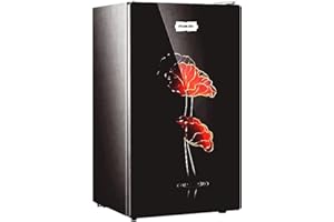 Nikai 140L Gross / 90L Net, Single Door Refrigerator with Glass Finish, 2L Bottle Holder, Glass Shelves, Separate Chiller Com