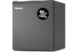 Nobel 65 L Gross / 47 L Net, Single Door Refrigerator, Defrost, R600a Refrigerant, Temperature Control, Inside Light, Removab