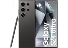 SAMSUNG Galaxy S24 Ultra, AI Phone, 256GB Storage, Titanium Black, 12GB RAM, Android Smartphone, 200MP Camera, S Pen, Long Ba