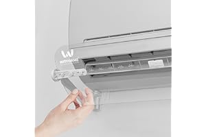 Witforms Split AC Air flow Deflector, transparent and white