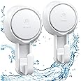 LUXEAR Suction Hooks Powerful Vacuum Suction Cup Hooks- Heavy Duty for Shower, Waterproof Suction Hanger for Bathroom Kitchen