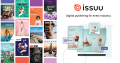 Issuu cover image showing different types of content that can be published.