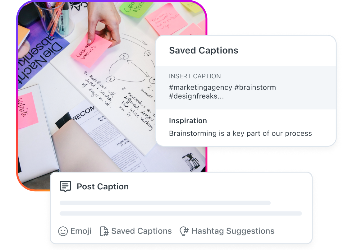 Save time scheduling on Instagram by saving captions in advance using Later