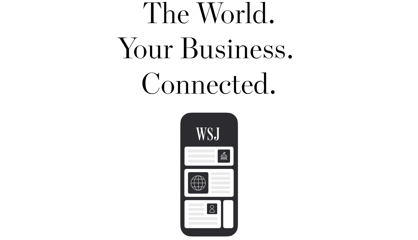 A photo of WSJ digital subscription on devices with the latest news