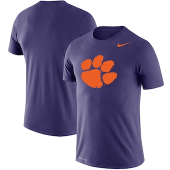 Clemson Tigers Nike Big & Tall Legend Primary Logo Performance T-Shirt - Purple