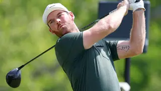 LOUISVILLE, KY - MAY 16: Grayson Murray hits a tee shot on No. 5 during the first round of the PGA Championship, May 16, 2024, at Valhalla Golf Club in Louisville, Kentucky.(Photo by Matthew Maxey/Icon Sportswire) (Icon Sportswire via AP Images)