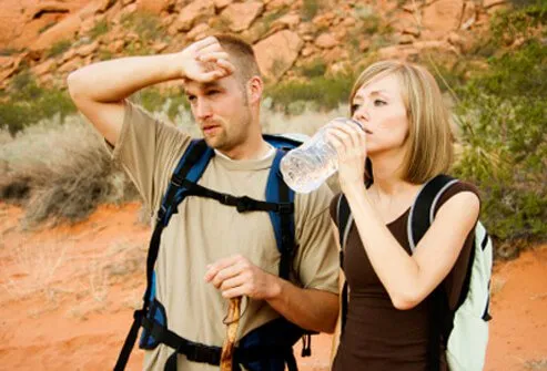 Plan ahead and bring extra water to all outdoor events where increased sweating, activity, and heat stress will increase fluid loss.
