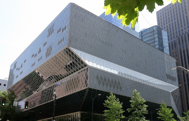 Buildings in Seattle. Seattle Public Library 224352